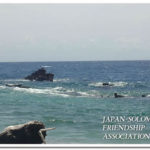 波に洗われる日本軍沈船
